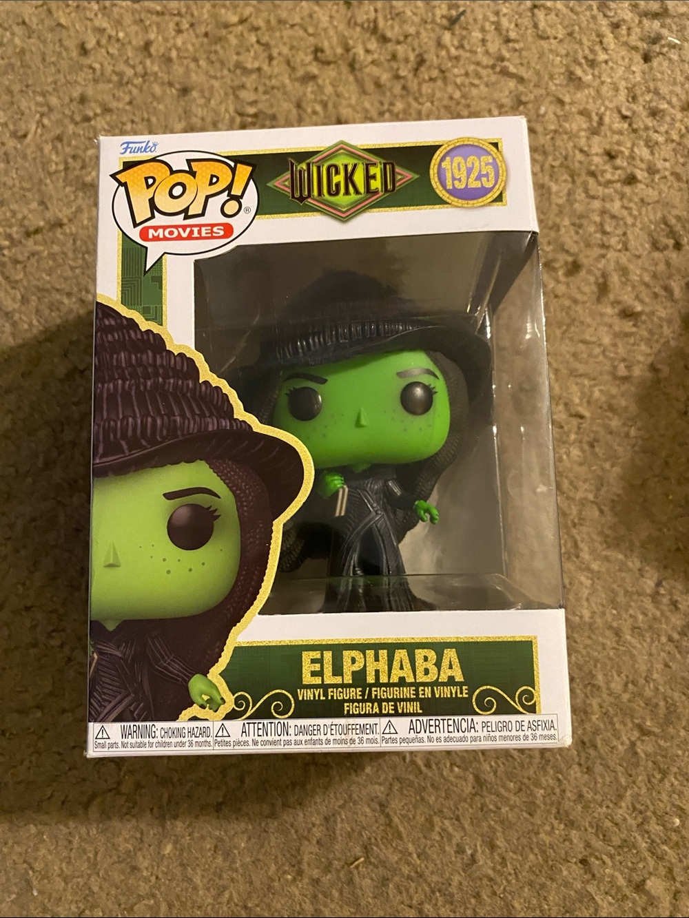 Funko Pop! Elphaba Green and Black Vinyl Figure Wicked